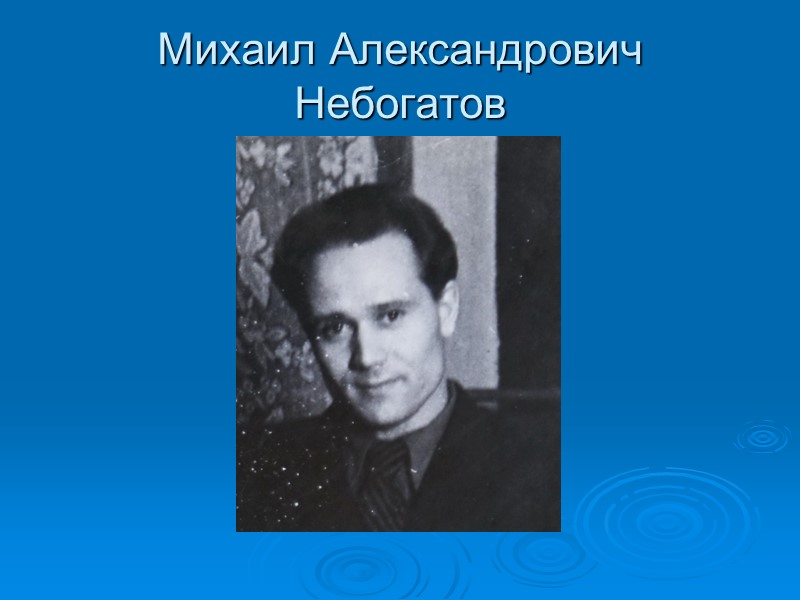 Михаил Александрович Небогатов